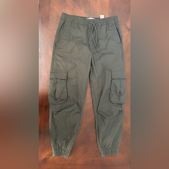 Zara Men's Dark Green Cargo Pants size S - Picture 1 of 7